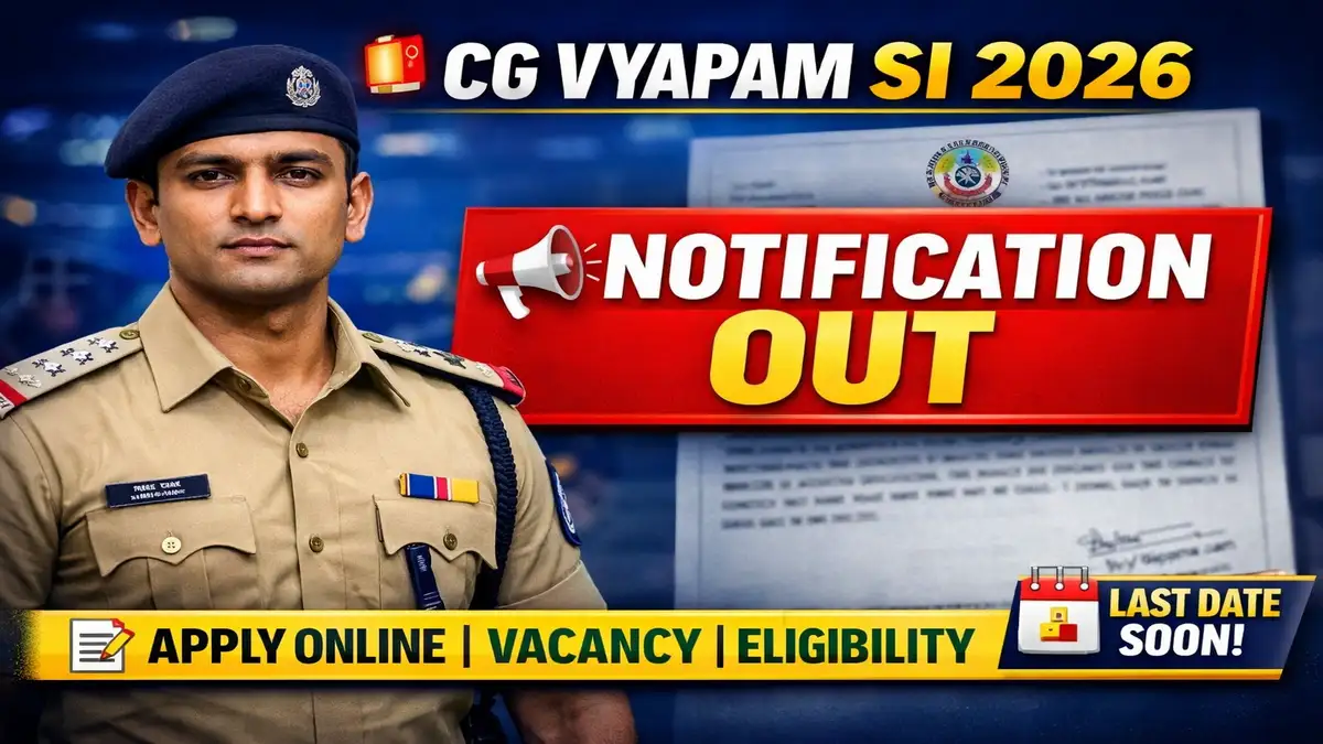 CG Vyapam Sub Inspector Recruitment 2026