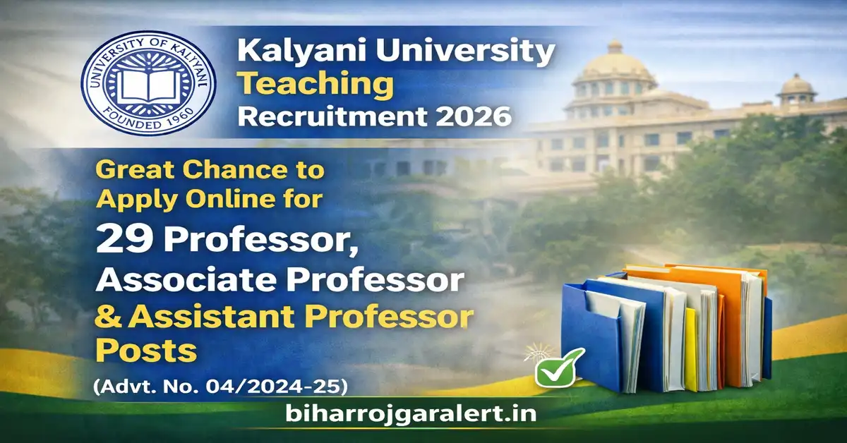 Kalyani University Teaching Recruitment 2026