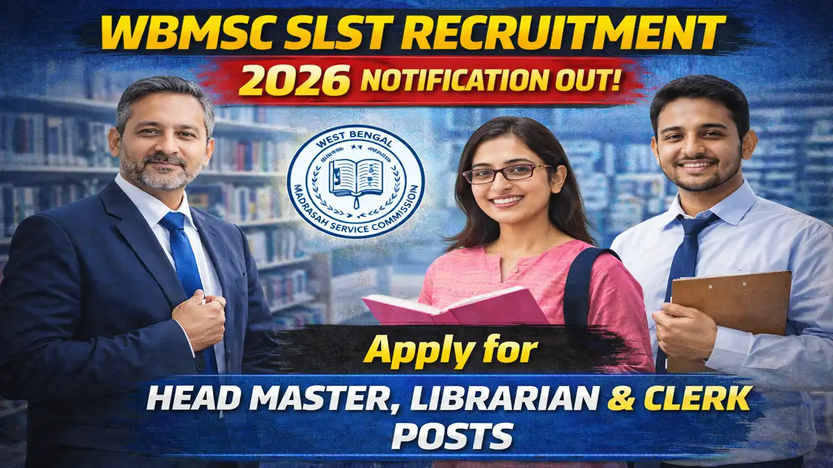 WBMSC SLST Recruitment 2026
