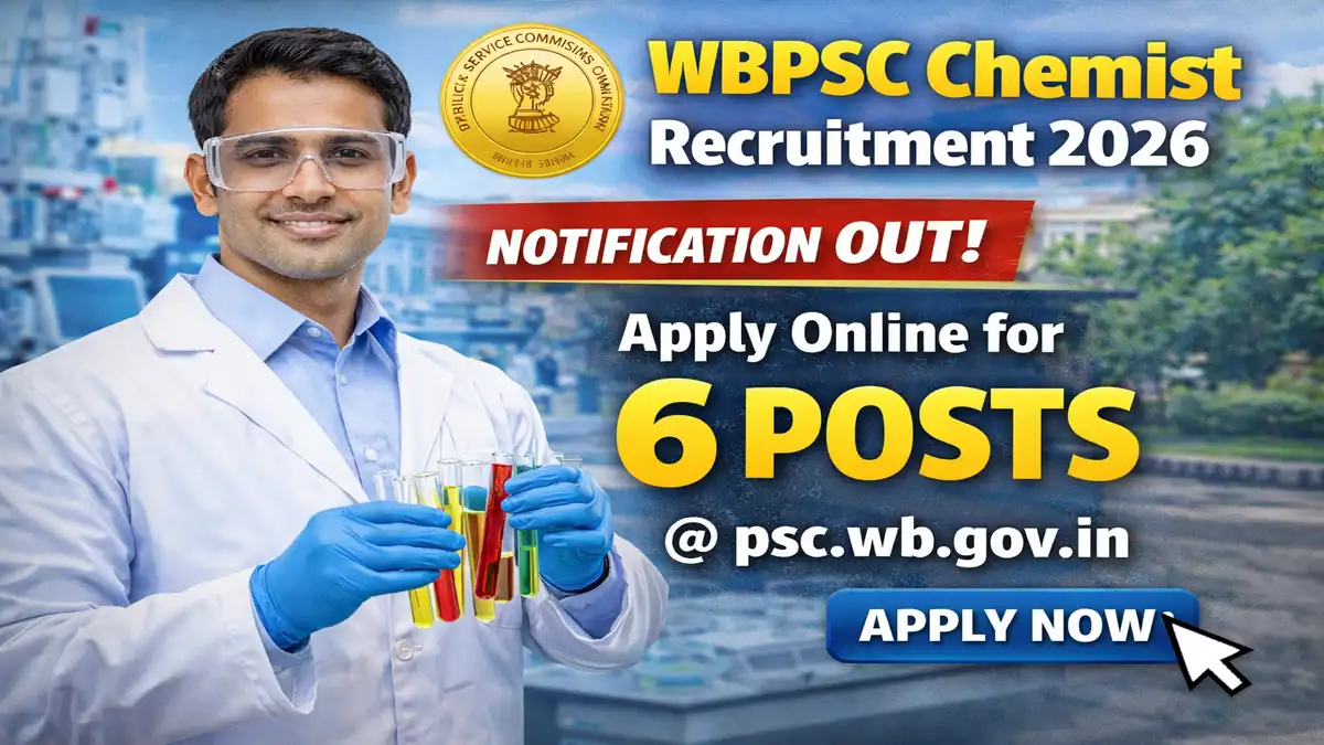WBPSC Chemist Recruitment 2026