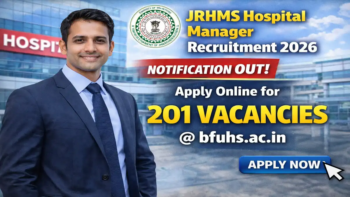 JRHMS Hospital Manager Recruitment 2026