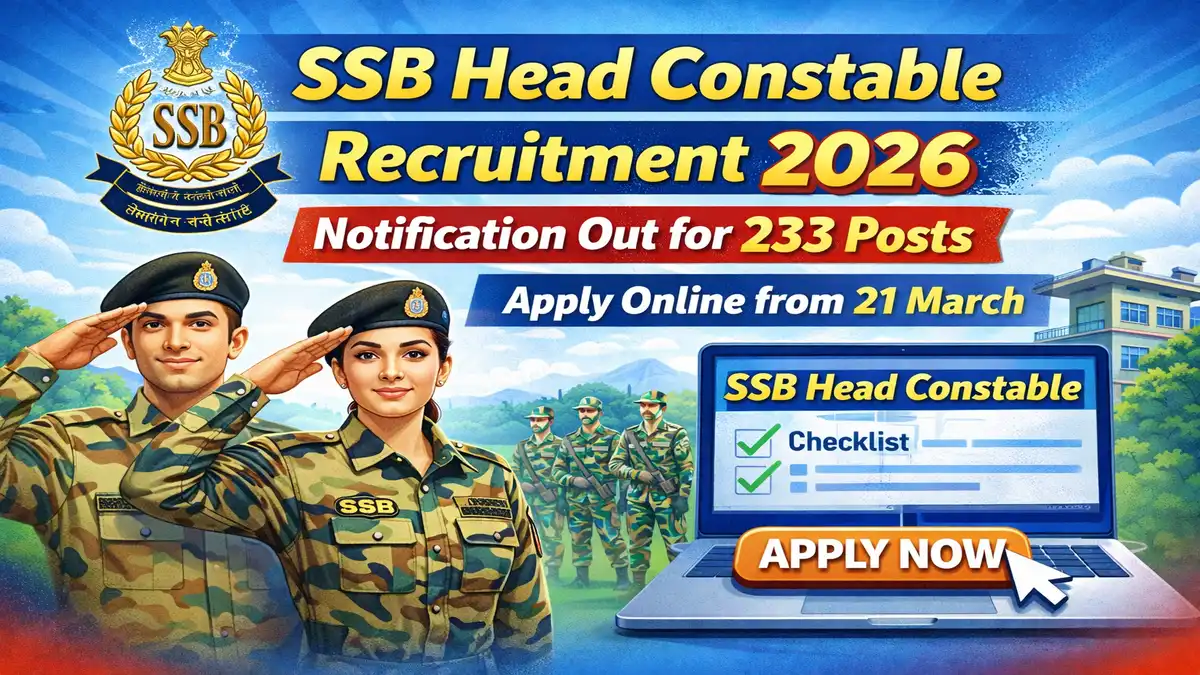 SSB Head Constable Recruitment 2026