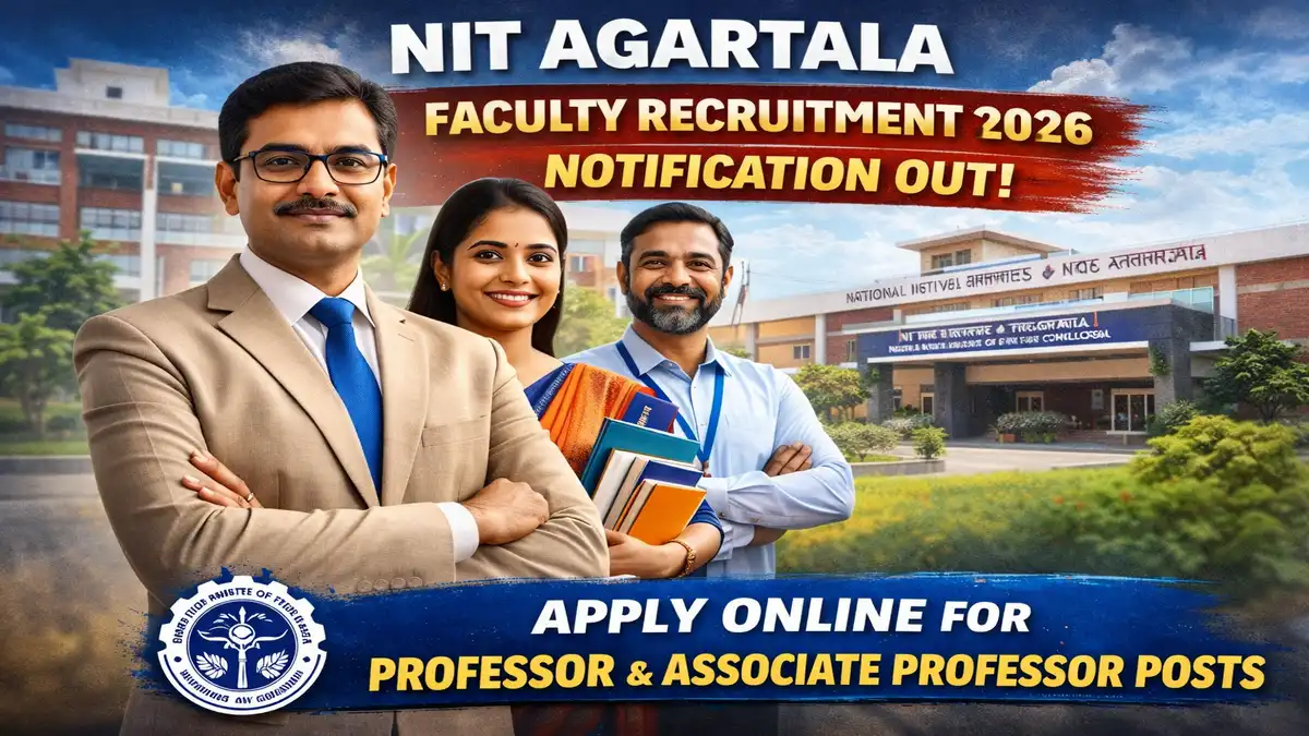 NIT Agartala Faculty Recruitment 2026