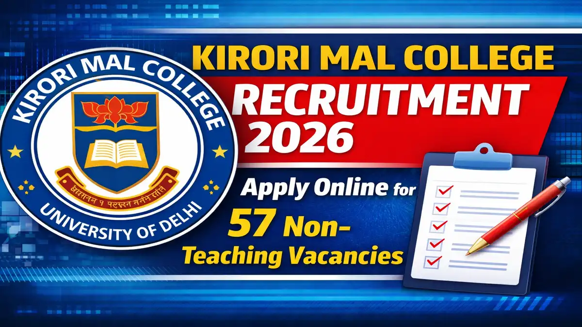 Kirori Mal College Recruitment 2026