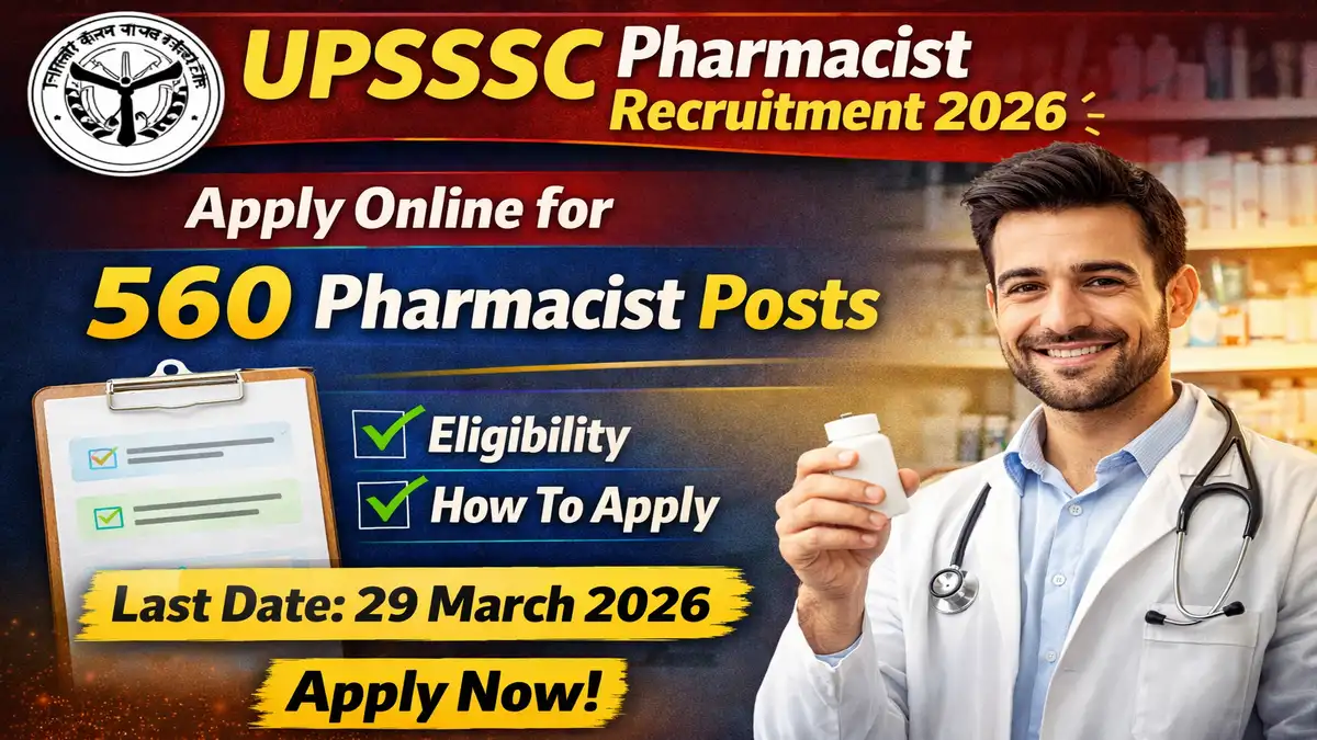 UPSSSC Pharmacist Recruitment 2026