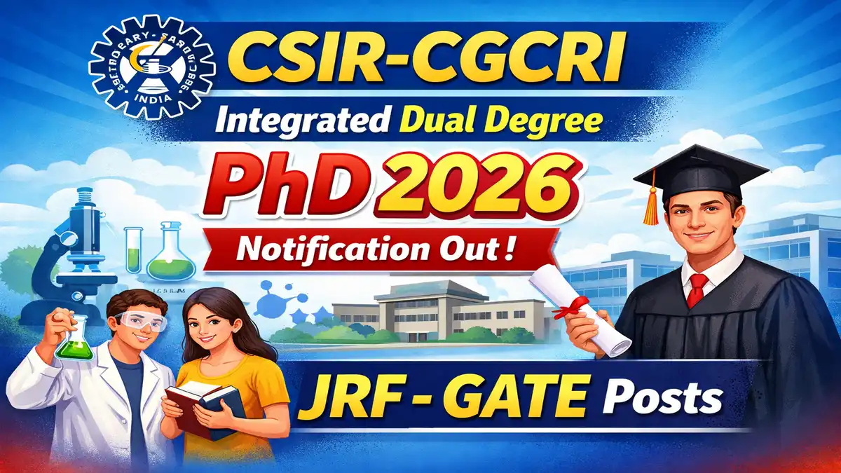CSIR-CGCRI Integrated Dual Degree PhD 2026