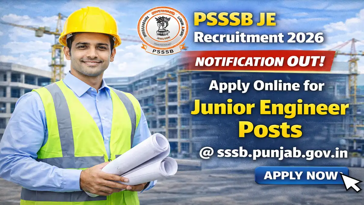 PSSSB JE Recruitment 2026