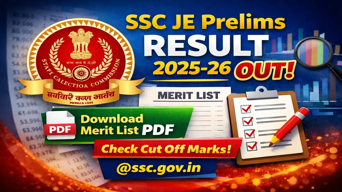 SSC JE Prelims Result 2025-26