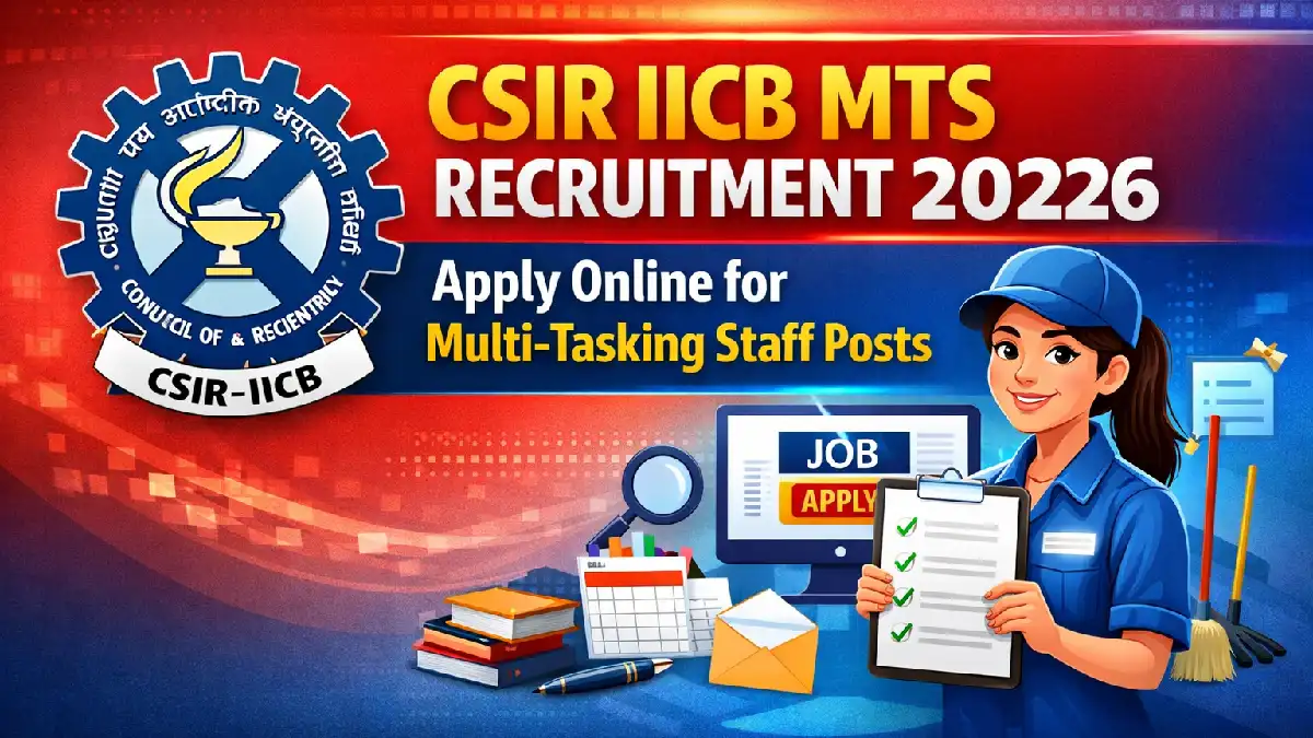 CSIR IICB MTS Recruitment 2026