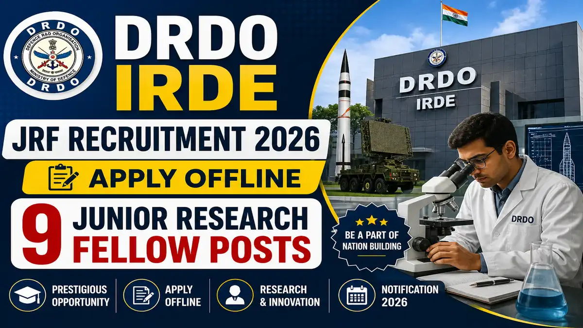 DRDO IRDE JRF Recruitment 2026