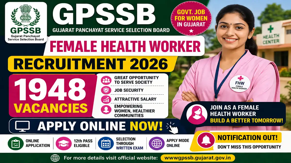 GPSSB Female Health Worker Recruitment 2026