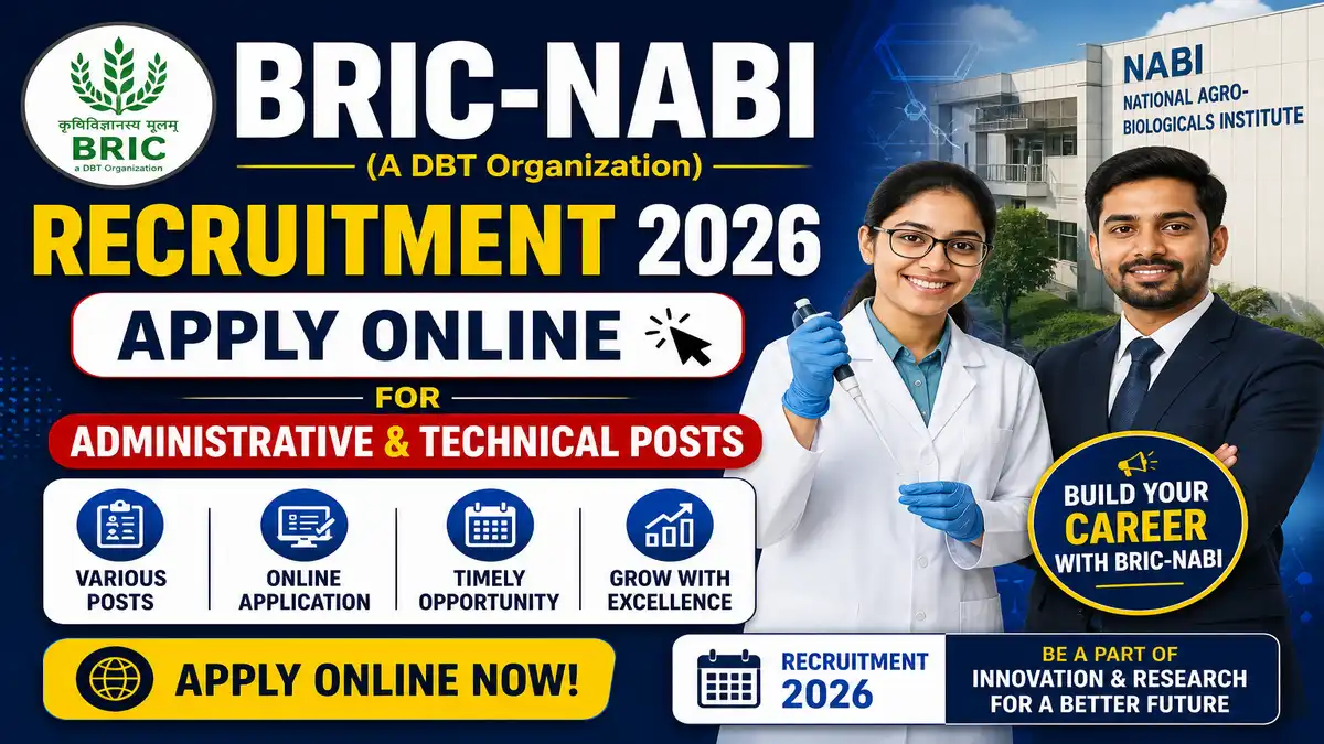 BRIC-NABI Recruitment 2026