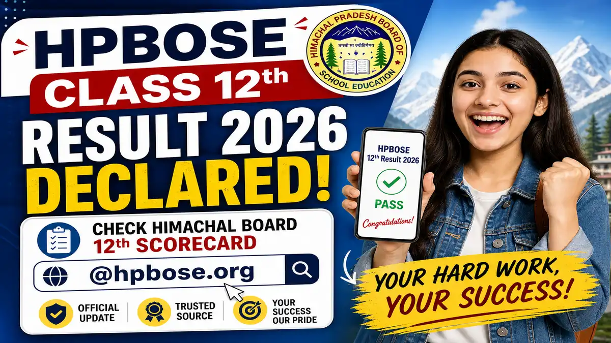 HPBOSE Class 12th Result 2026 Declared