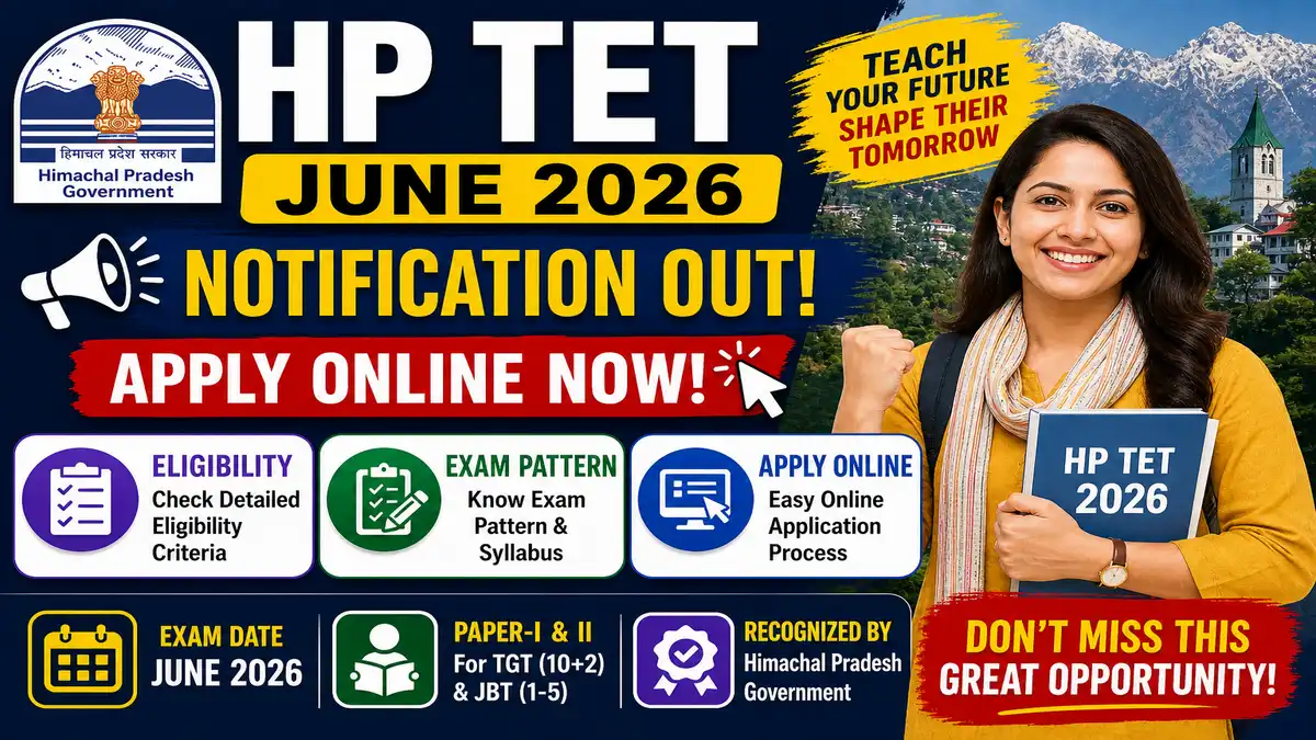 HP TET June 2026 Notification Out