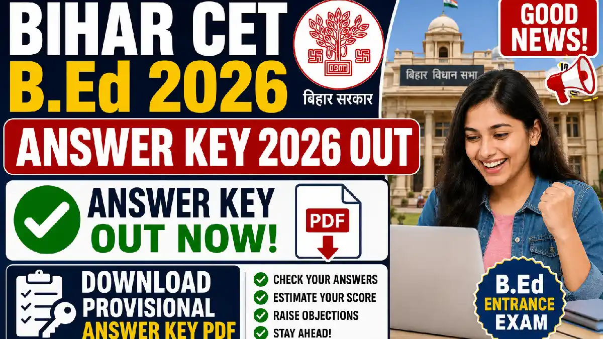 Bihar CET B.Ed Answer Key 2026
