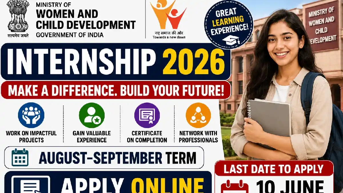 Ministry of Women and Child Development Internship 2026
