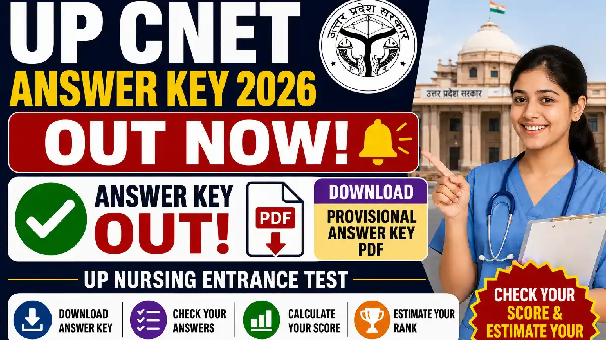 UP CNET Answer Key 2026