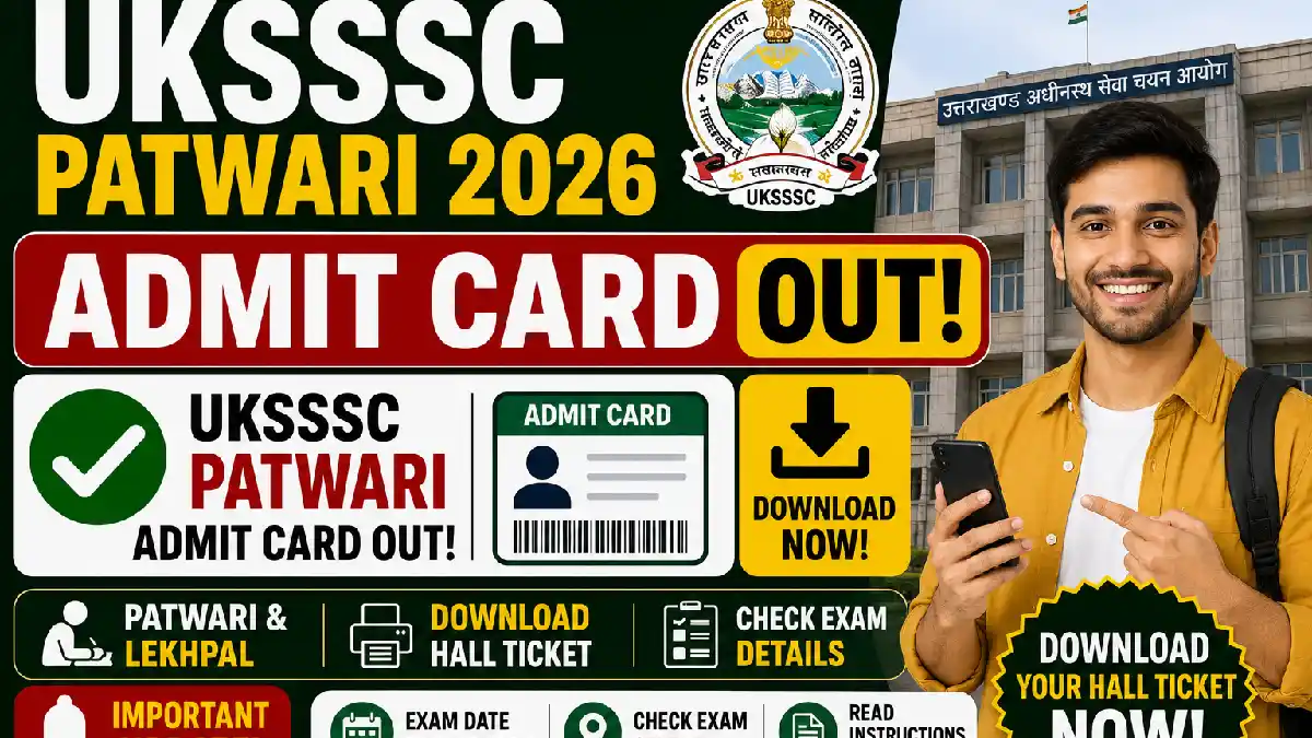 UKSSSC Patwari Admit Card 2026