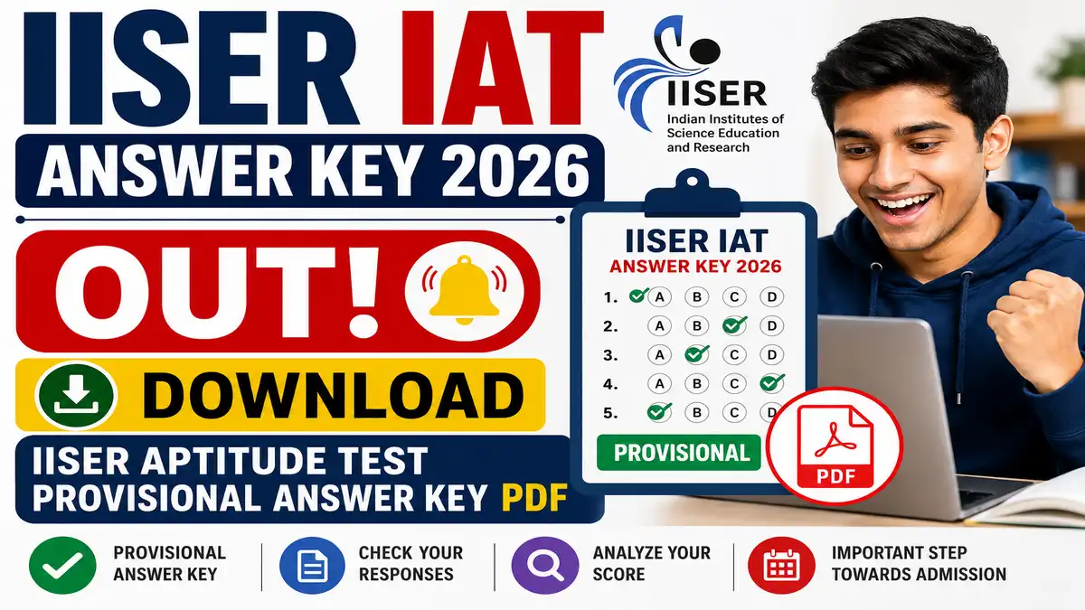 IISER IAT Answer Key 2026