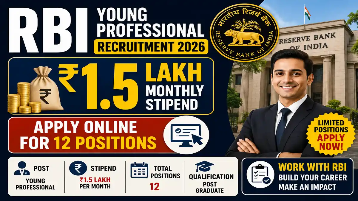 RBI Young Professional Recruitment 2026