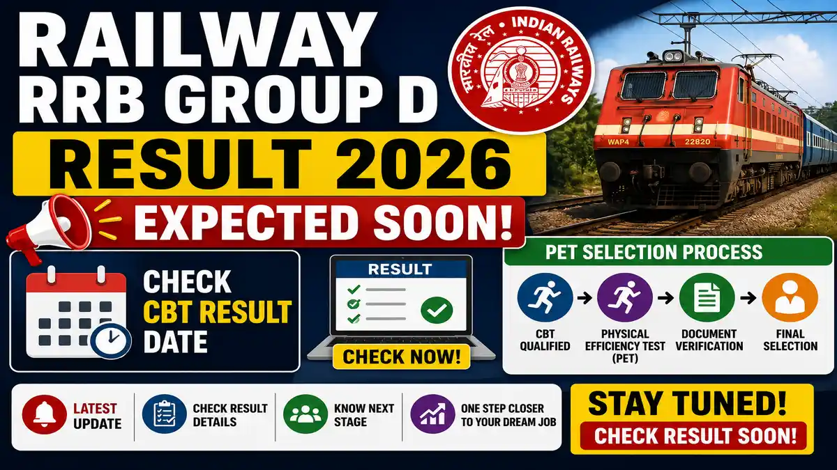 Railway RRB Group D Result 2026