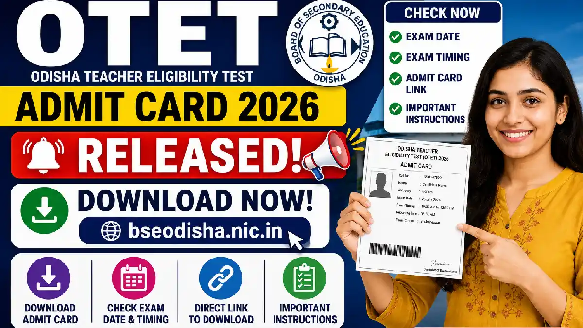 OTET Admit Card 2026