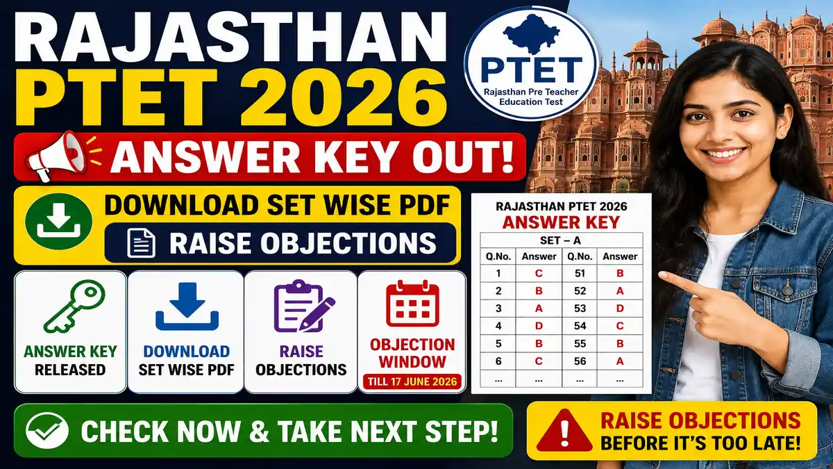 Rajasthan PTET Answer Key 2026
