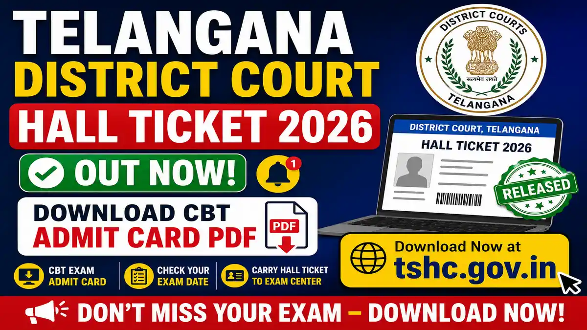 Telangana District Court Hall Ticket 2026