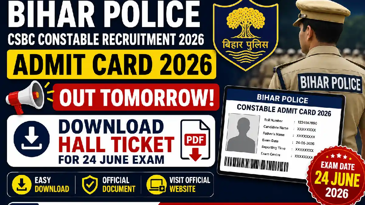 Bihar Police CSBC Constable Admit Card 2026