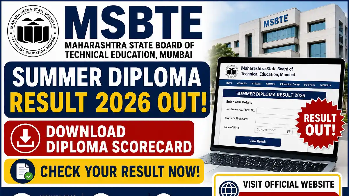 MSBTE Summer Diploma Result 2026