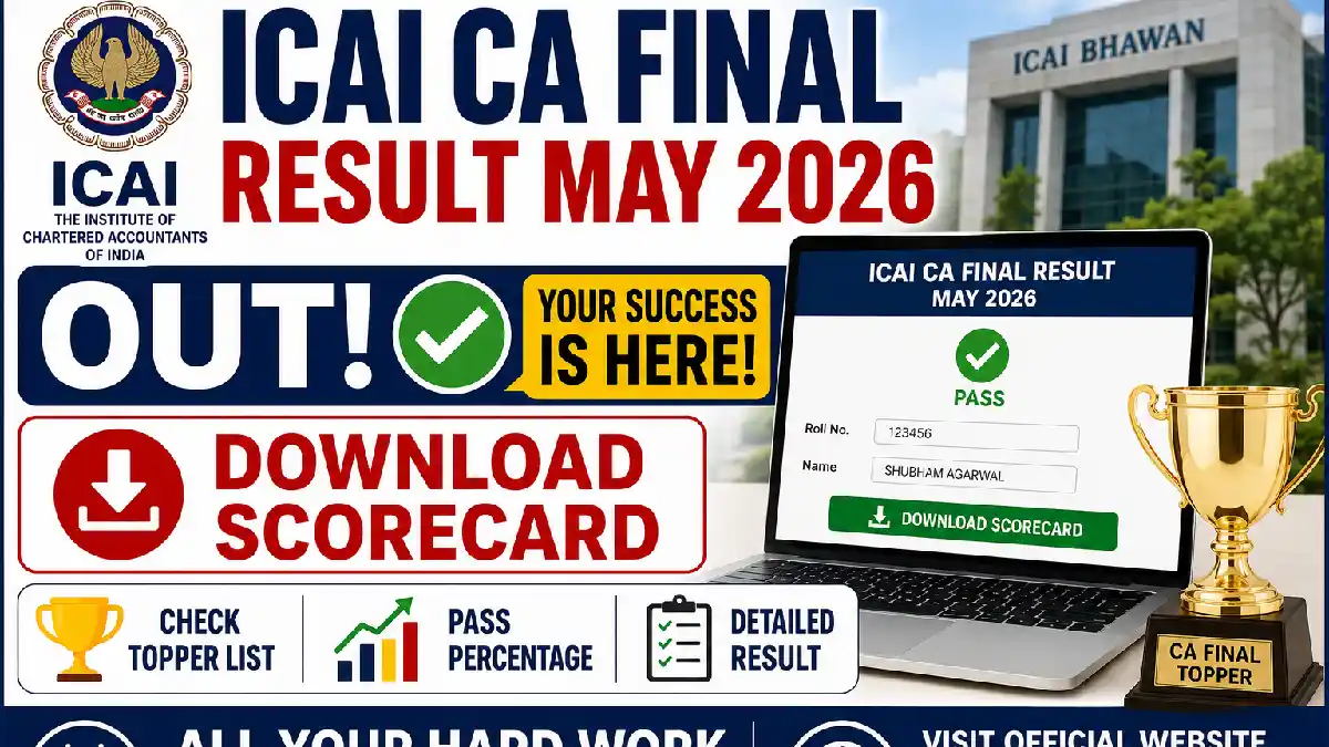 ICAI CA Final Result May 2026