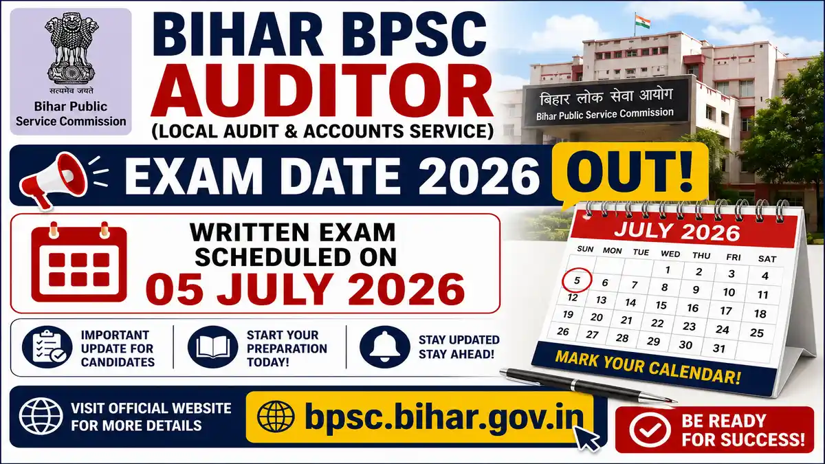 Bihar BPSC Auditor Exam Date 2026