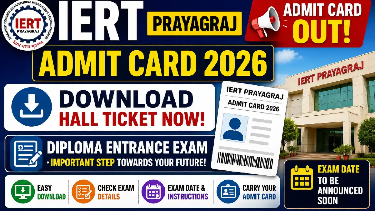 IERT Prayagraj Admit Card 2026