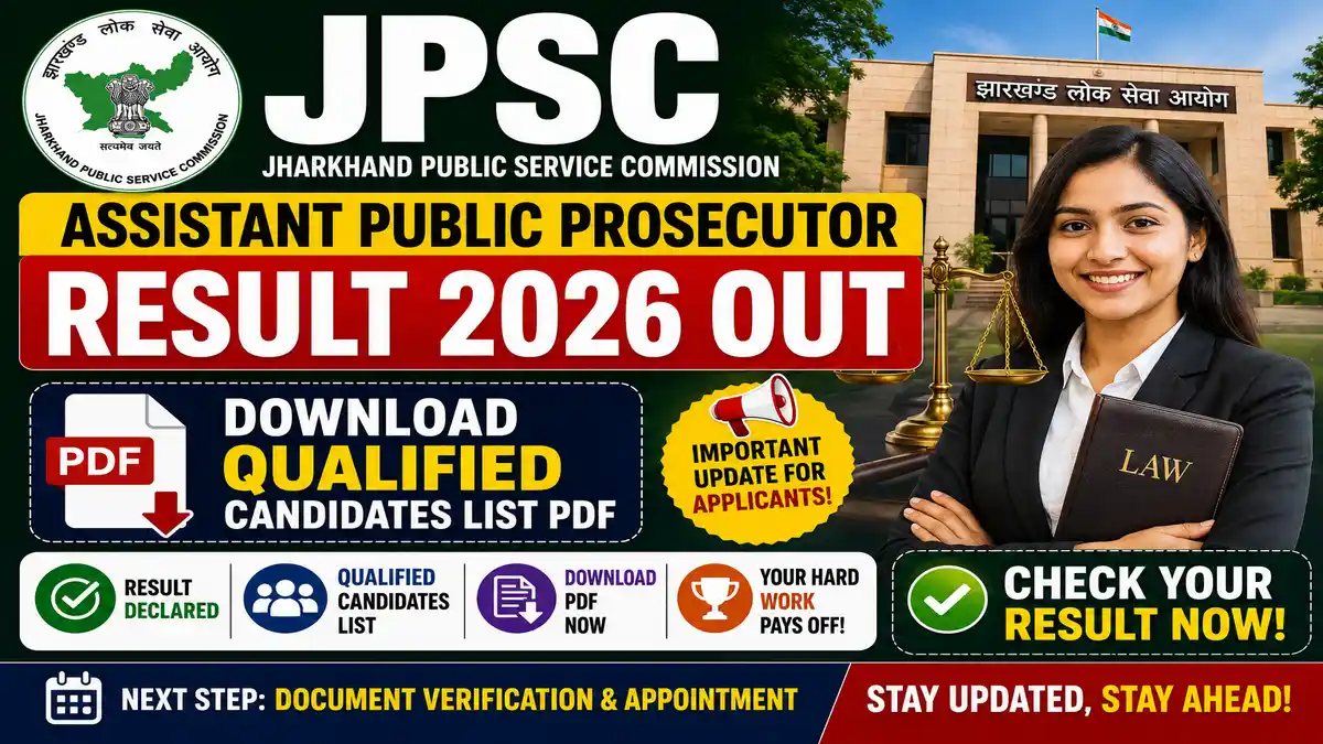 JPSC Assistant Public Prosecutor Result 2026