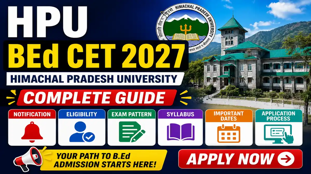 HPU BEd CET 2027