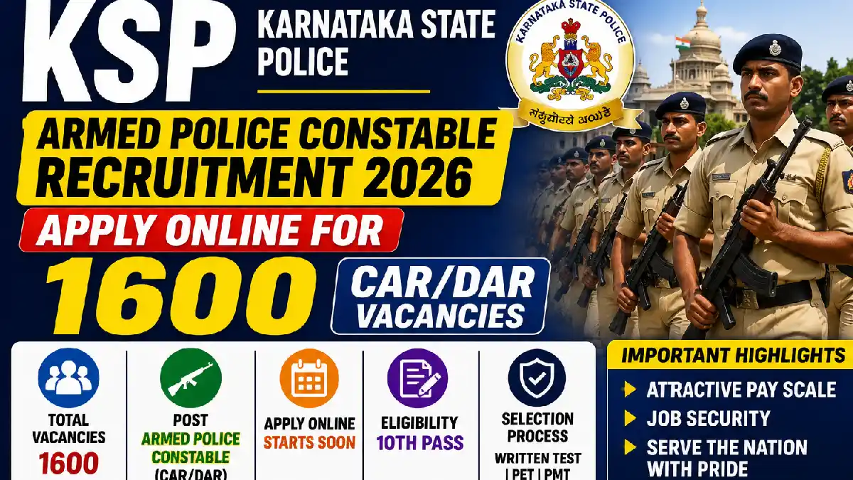 KSP Armed Police Constable Recruitment 2026