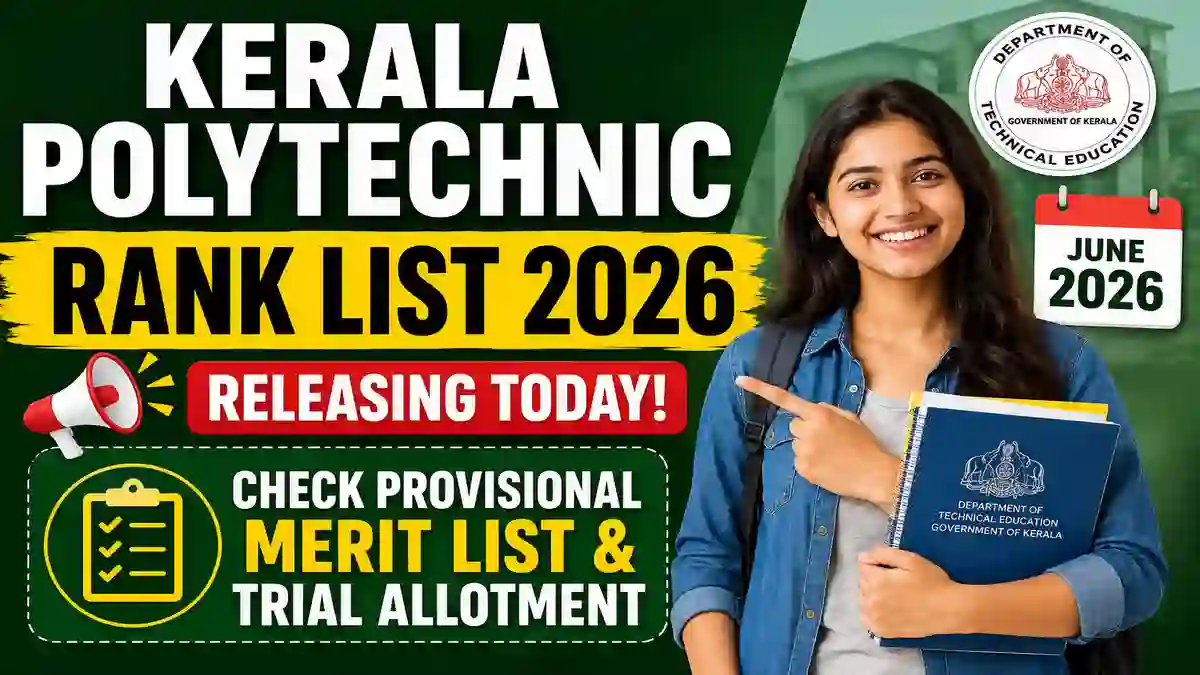 Kerala Polytechnic Rank List 2026