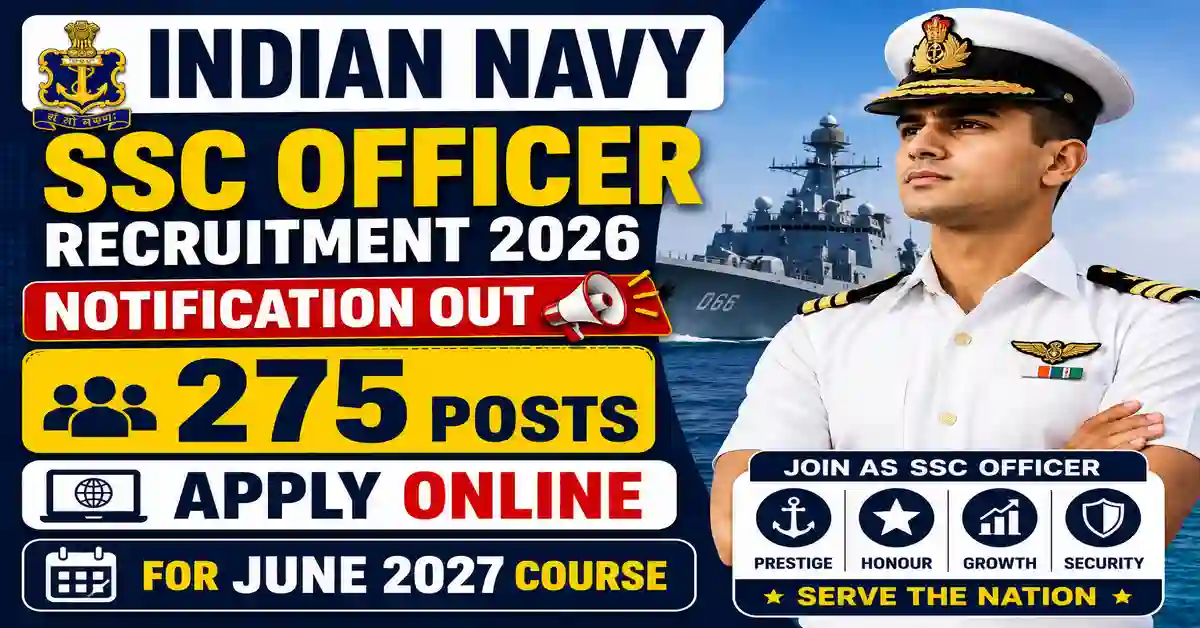 Indian Navy SSC Officer Recruitment 2026