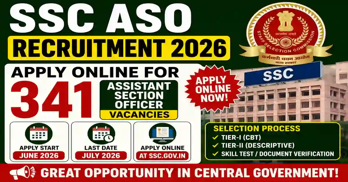 SSC ASO Recruitment 2026