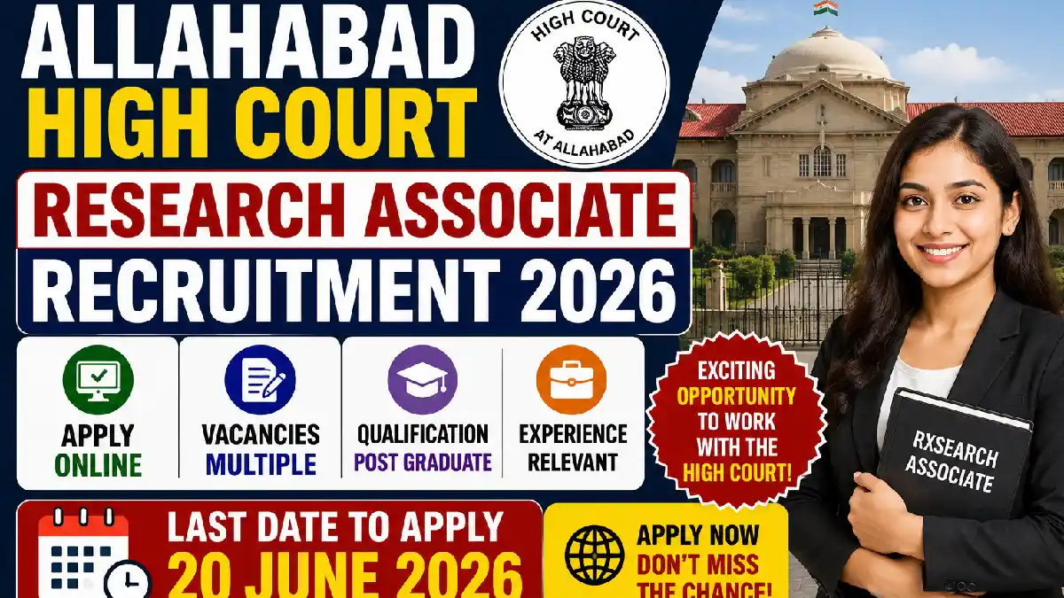 Allahabad High Court Research Associate Recruitment 2026