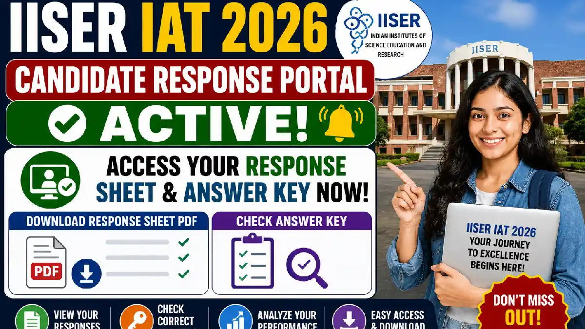 IISER IAT Candidate Response Portal 2026