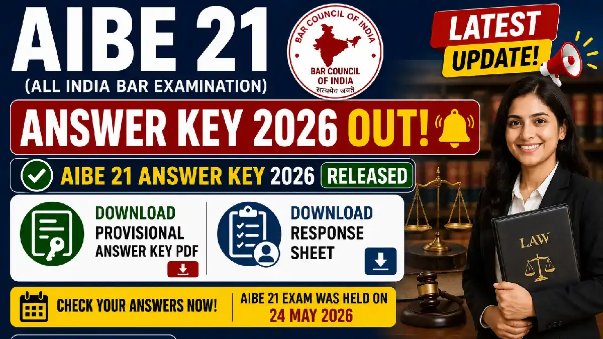 AIBE 21 Answer Key 2026