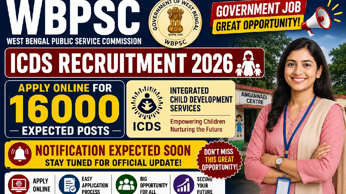 WBPSC ICDS Recruitment 2026