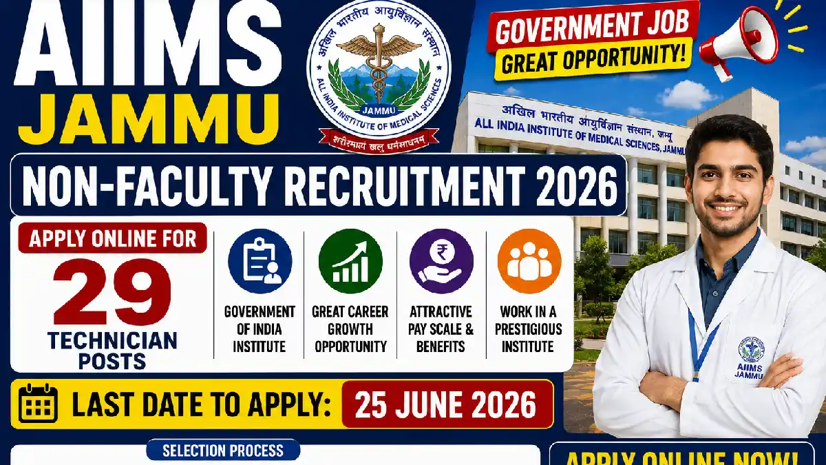 AIIMS Jammu Non-Faculty Recruitment 2026
