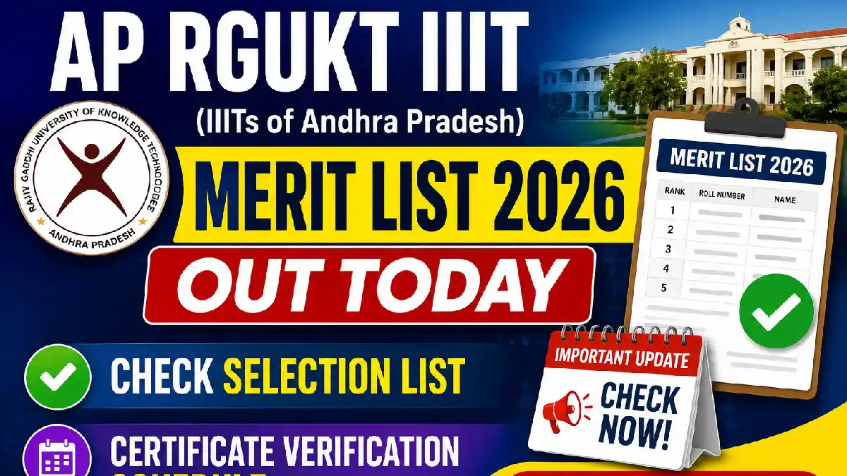 AP RGUKT IIIT Merit List 2026
