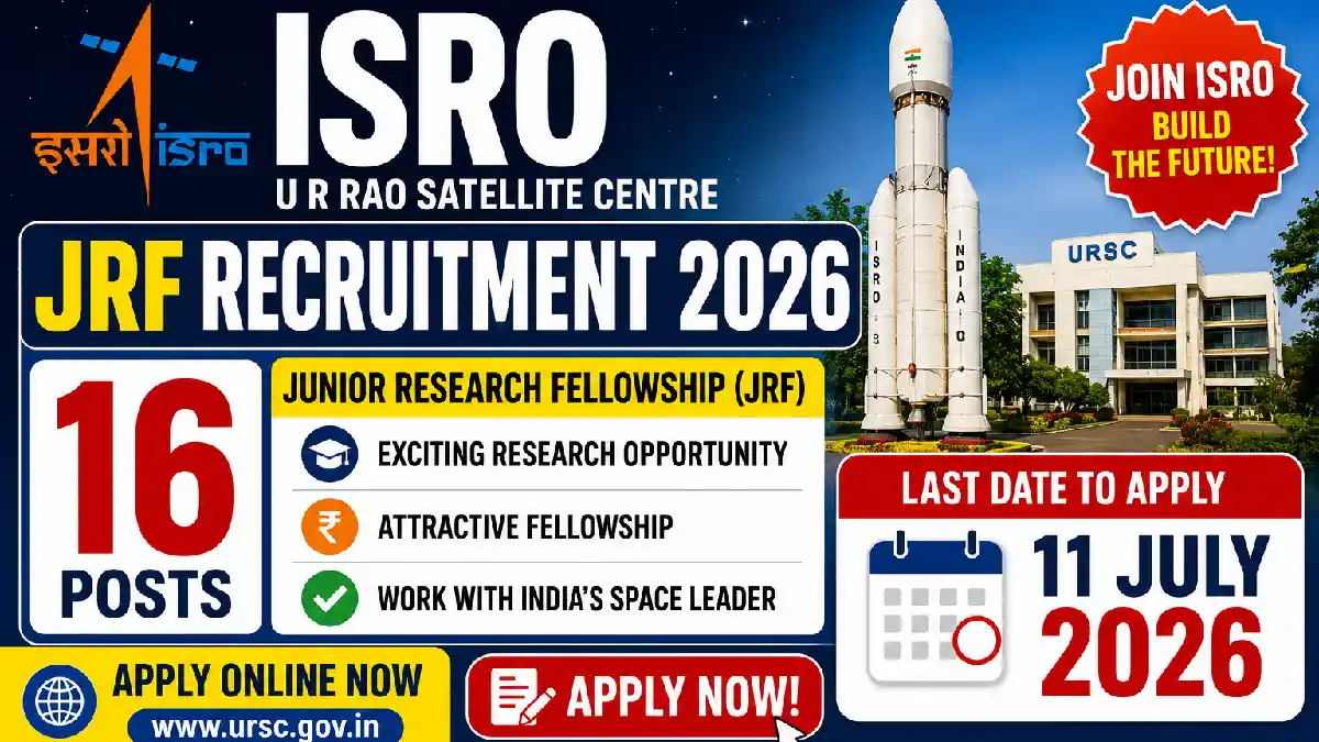 ISRO URSC JRF Recruitment 2026