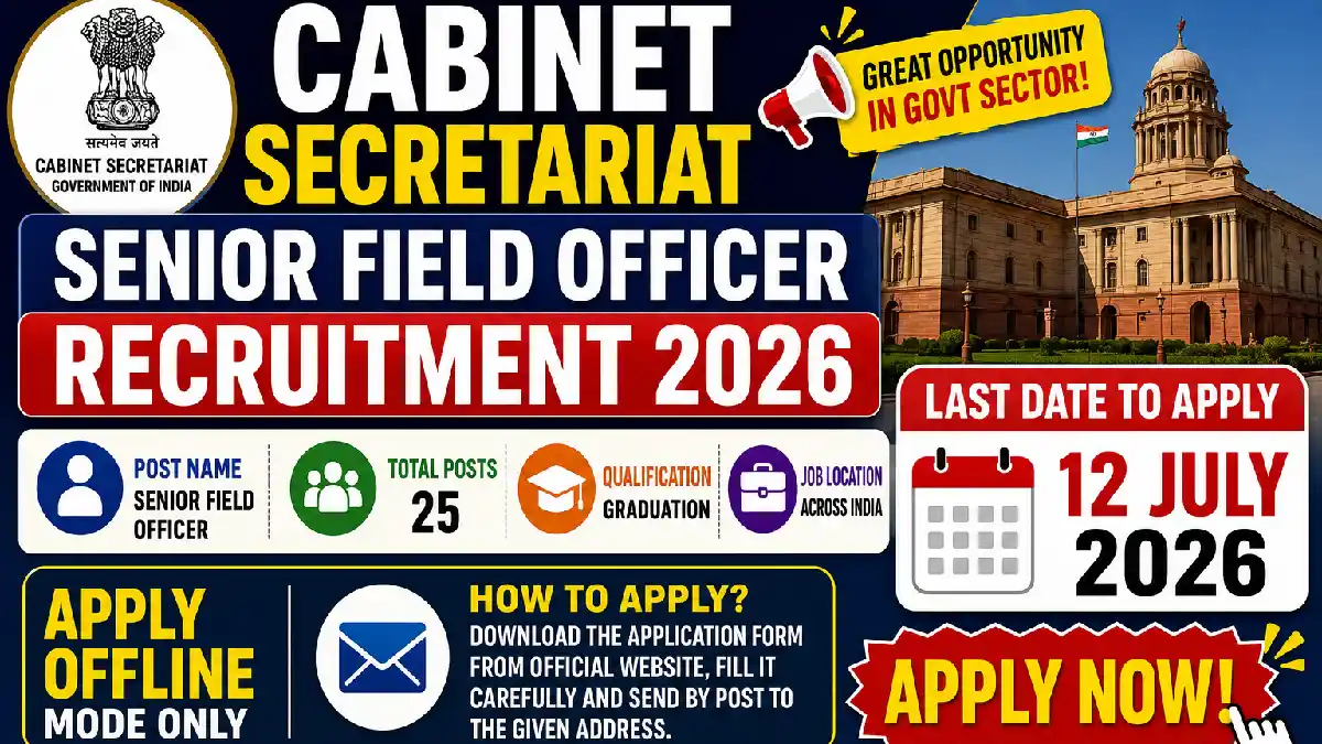Cabinet Secretariat Senior Field Officer Recruit