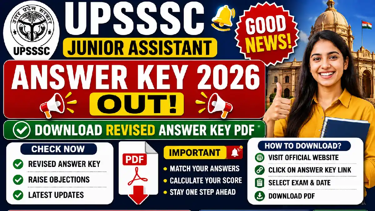 UPSSSC Junior Assistant Answer Key 2026