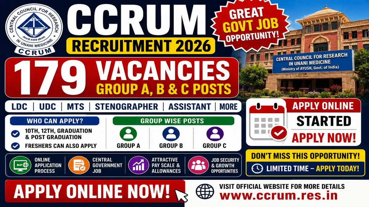 CCRUM Recruitment 2026