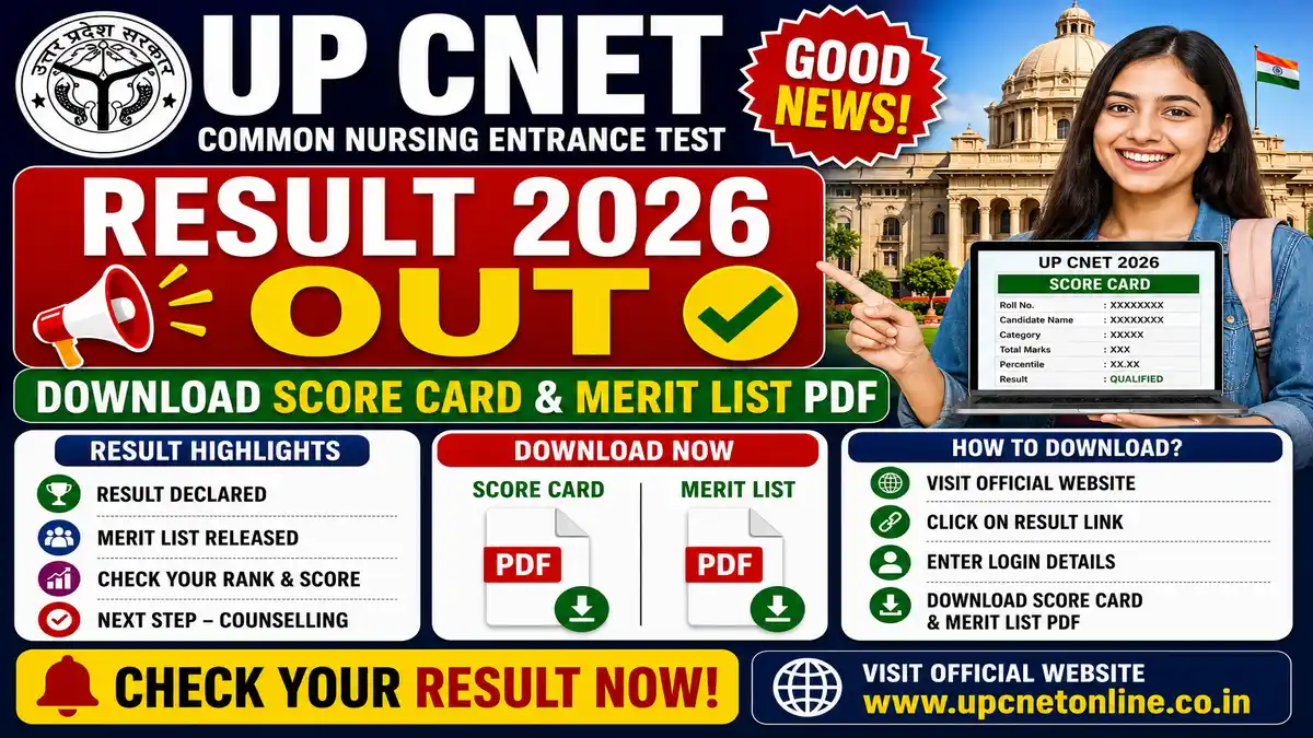 UP CNET Result 2026